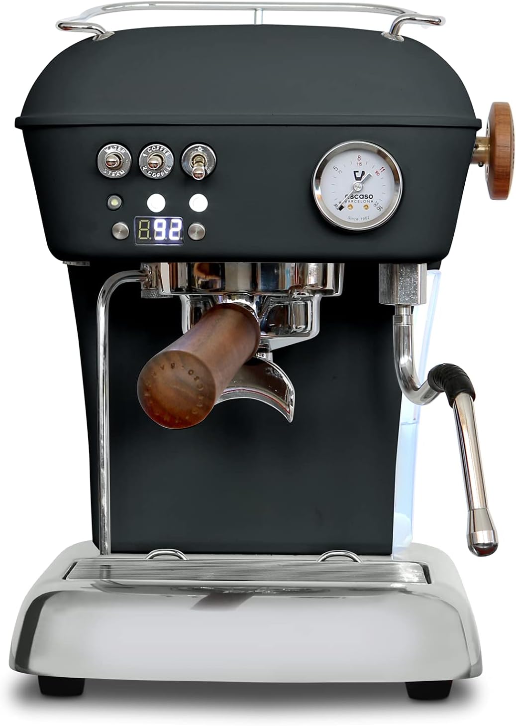 Ascaso Dream PID Programmable Home Espresso Machine w/Volumetric Controls, 120V (Anthracite)