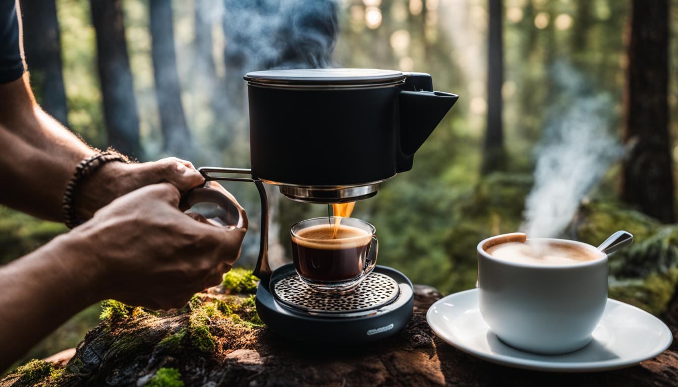 brewing espresso while camping brewing espresso while camping