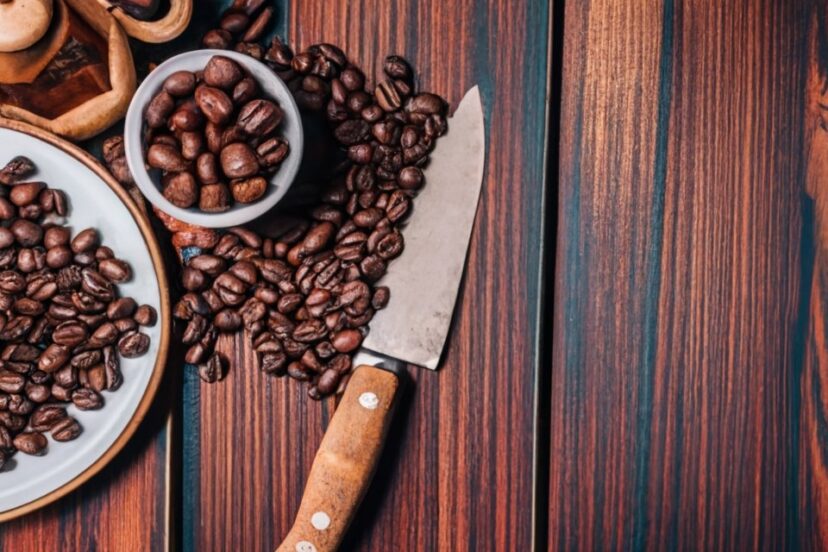 Grinding Coffee Beans With A Knife