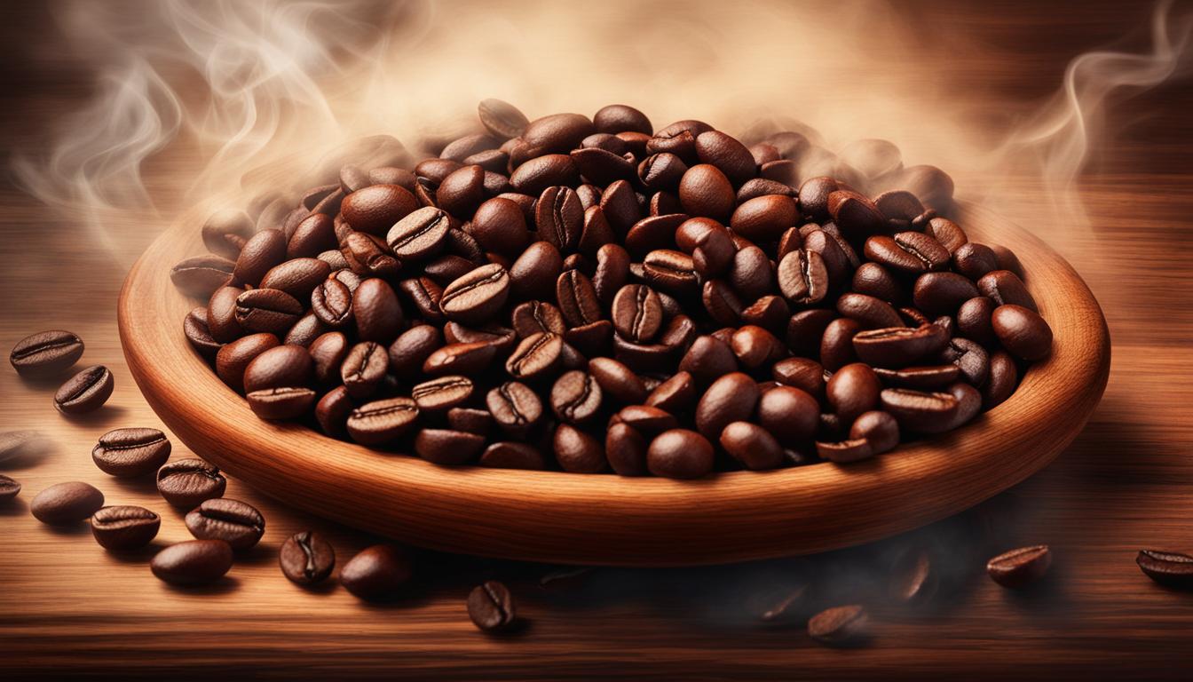 Roasted coffee beans
